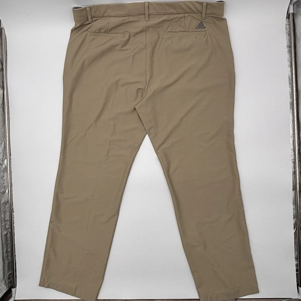 Adidas Golf Pants Mens 38x30 Khaki Tan Ultimate 365 Flat Front Pro